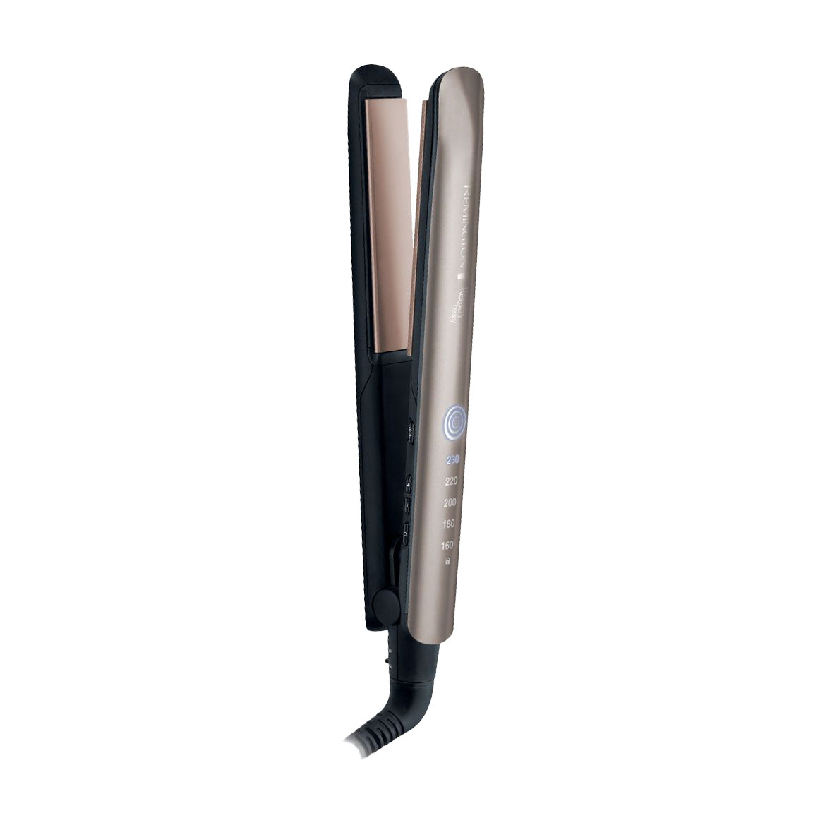 Вирівнювач для волосся Remington Keratin Therapy Pro з чохлом та дисплеєм, бронзовий (S8590)